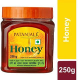 Patanjali pure honey (honeydew & blossom), 250 g — natural source of sugars & minerals