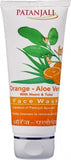 Patanjali Orange Aloe Vera face wash with neem and tulsi—brightens, soothes and unclogs pores