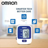 Omron HEM 7124 Fully Automatic Digital Blood Pressure Monitor with Intellisense Technology For Most Accurate Measurement, White and Blue