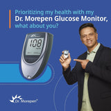 Dr. Morepen BG-03 Gluco One Glucometer Combo, 50 Strips (Multicolor)
