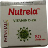 Patanjali Nutrela Vitamin D2K chewable tablets—2000 IU for bone strength and pain relief