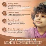 Patanjali Nutrela Kids superfood powder with protein, vitamins and herbal extracts for child growth and memory