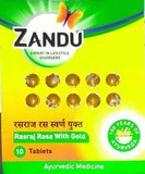 ZANDU Rasraj Rasa with Gold 10 Tab (10 Tablets)