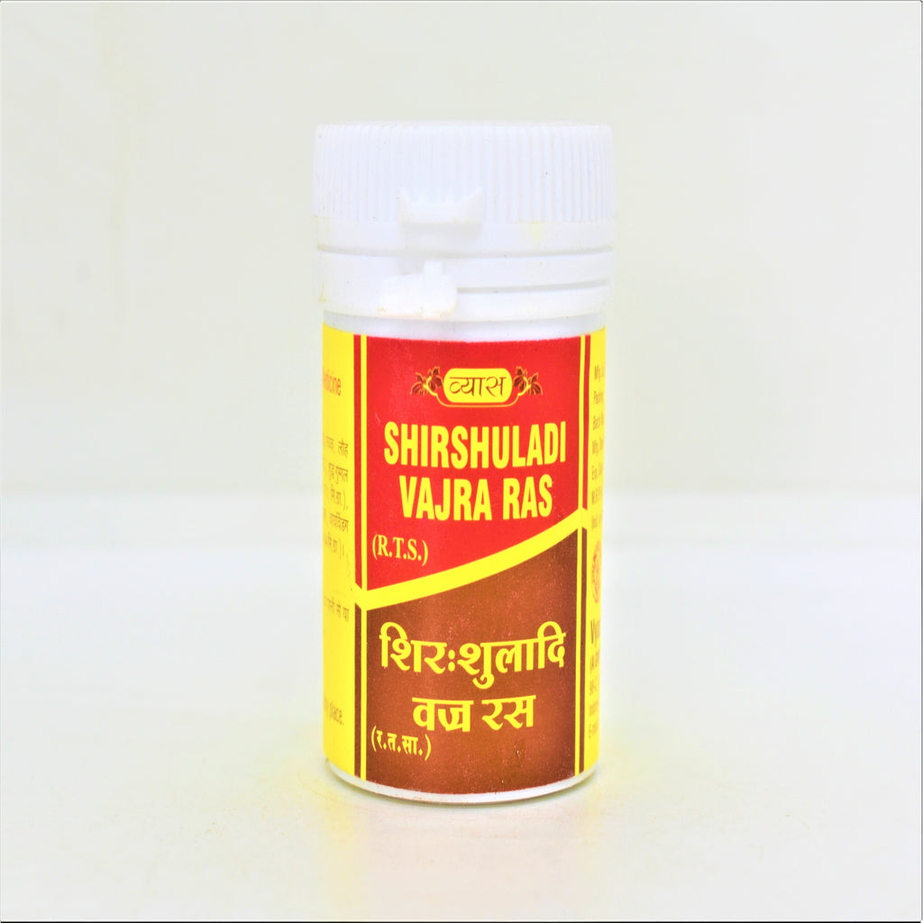 Vyas Shirshuladi Vajra Ras 40tab Jar of 40 QTY