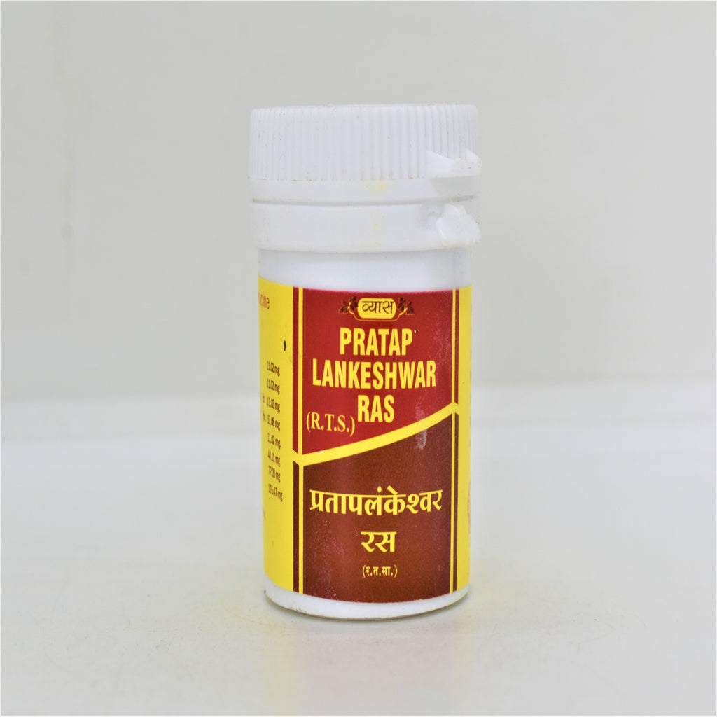 Vyas Prataplankeshwar Ras 40tab Jar of 40 QTY